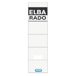 Rug-insteekkaart Elba Rado breed 44x159mm wit