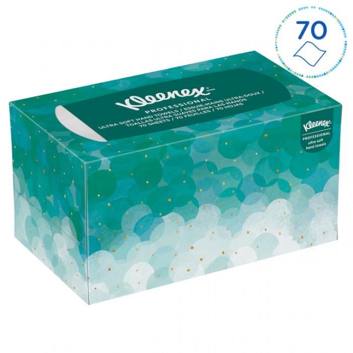 Handdoek Kleenex Ultra Pop-up Box 1-laags 226x254mm 70 vel wit 11268