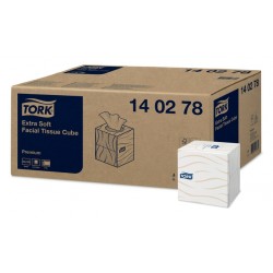 Facial tissues Tork Premium kubus 2-laags 100 vel wit 140278