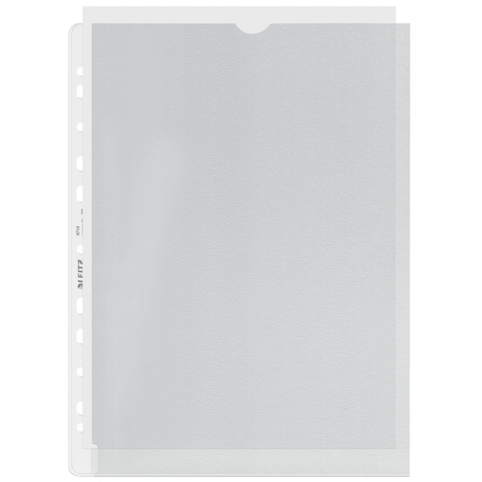 Showtas Leitz Premium links open 0.13mm PP A4 transparant 100 stuks