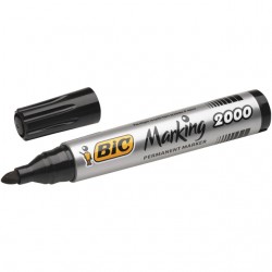 Viltstift Bic 2000 rond zwart 1.7mm