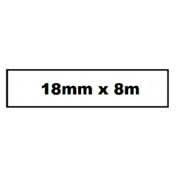 Labeltape Quantore TZE-241 18mm x 8m wit/zwart