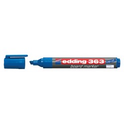 Viltstift edding 363 whiteboard beitel blauw 1-5mm