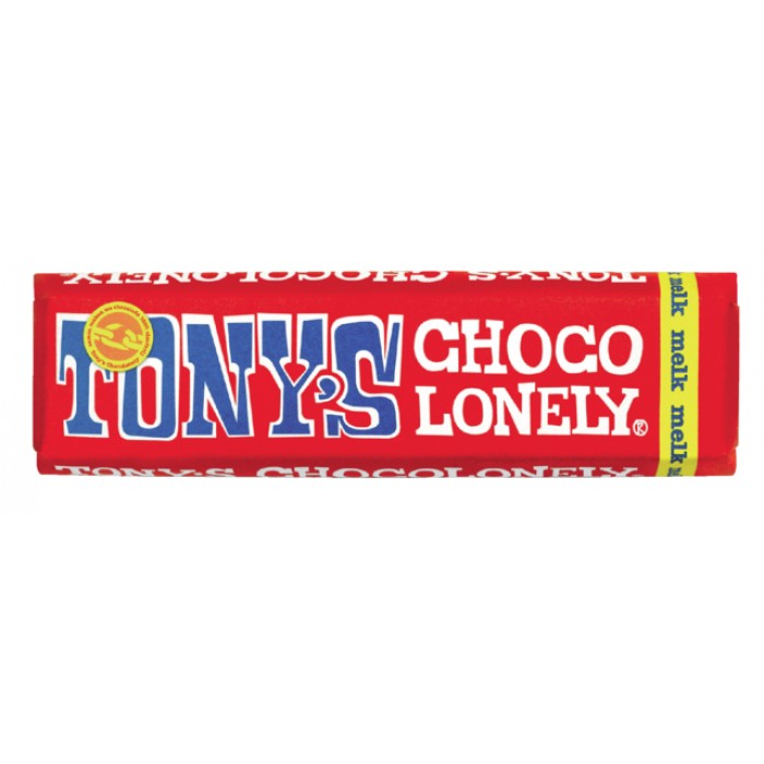 Chocolade Tony's Chocolonely melk reep 50gr