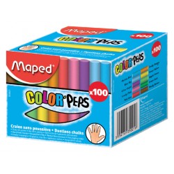 Schoolbordkrijt Maped Color'Peps doos á 100 stuks assorti