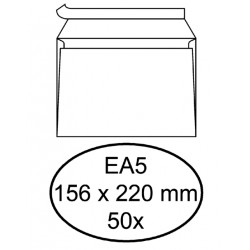 Envelop Hermes bank EA5 156x220mm zelfklevend met strip wit