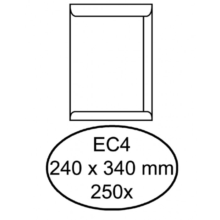 Envelop Quantore akte EC4 240x340mm wit 250stuks
