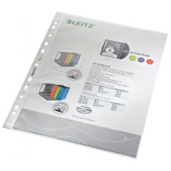 Showtas Leitz Premium standaard 11-gaats copy safe 0.085mm PP A4 transparant 100 stuks