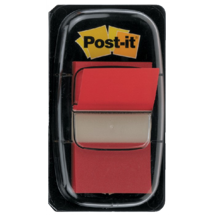 Indextabs Post-it 680 25.4x43.2mm rood 50 tabs