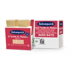 Pleisters Salvequick textiel extra groot 6x 21 stuks