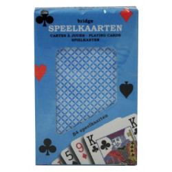 Speelkaarten premium blauw