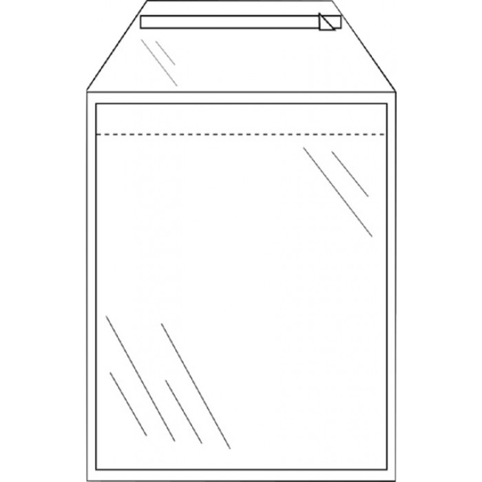 Envelop CleverPack akte C5 165x220mm zelfklevend transparant pak à 50 stuks