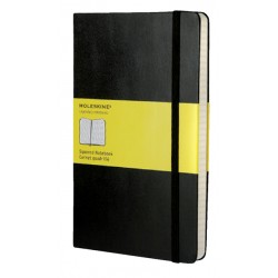 Notitieboek Moleskine large 130x210mm ruit 5x5 hard cover zwart