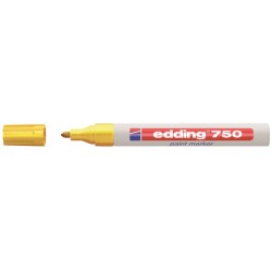 Viltstift edding 750 lakmarker rond 2-4mm geel