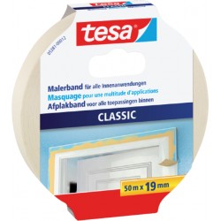 Afplaktape Tesa Classic 19mmx50m creme