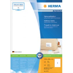 Etiket HERMA 4252 199.6x289,1mm premium wit 100stuks