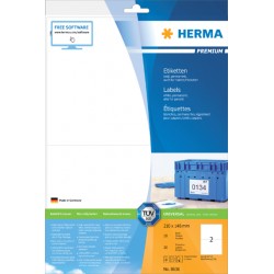 Etiket HERMA 8636 210x148mm A4 premium wit 20stuks