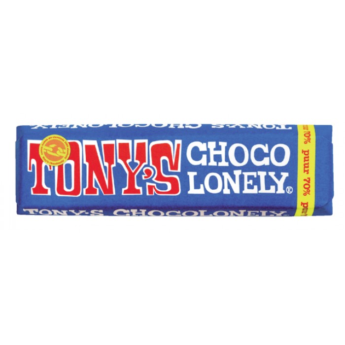 Chocolade Tony's Chocolonely puur reep 50 gr