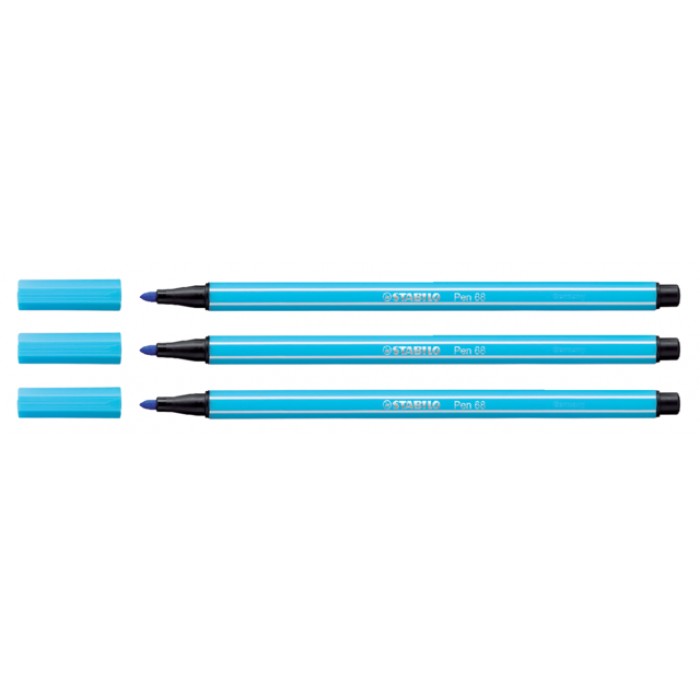 Viltstift STABILO Pen 68/57 medium azuurblauw