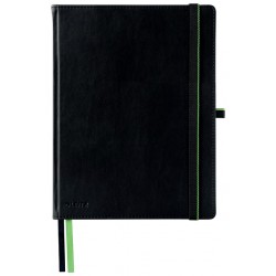 Notitieboek Leitz Complete 187x242mm lijn 160 pagina's 100gr zwart