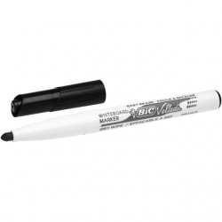 Viltstift Bic 1741 whiteboard rond zwart 1.4mm