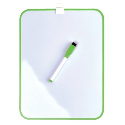 Whiteboard Desq 21.5x28cm + marker groen profiel