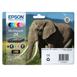 Inktcartridge Epson 24 T2428 foto HD zwart + 5 kleuren