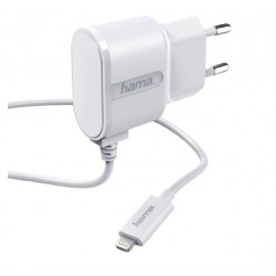 Oplader Hama USB-Lightning 1A 1 meter wit