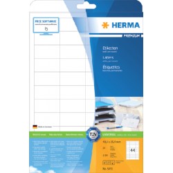 Etiket HERMA 5051 48.3x25.4mm premium wit 1100stuks