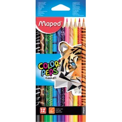 Kleurpotlood Maped Color'Peps Animals set á 12 kleuren