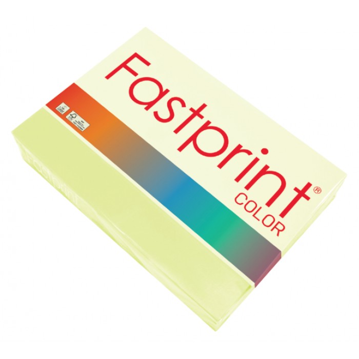 Kopieerpapier Fastprint A4 80gr citroengeel 500vel