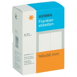 Frankeeretiket HERMA 4321 dubbel 140x50mm 500stuks