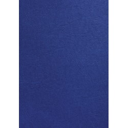 Voorblad GBC A4 lederlook koningsblauw 100stuks