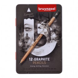 Grafietpotloden Bruynzeel Expression blik 12 stuks