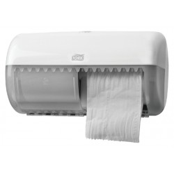 Toiletpapierdispenser Tork T4  Elevation twin verticaal wit 557000