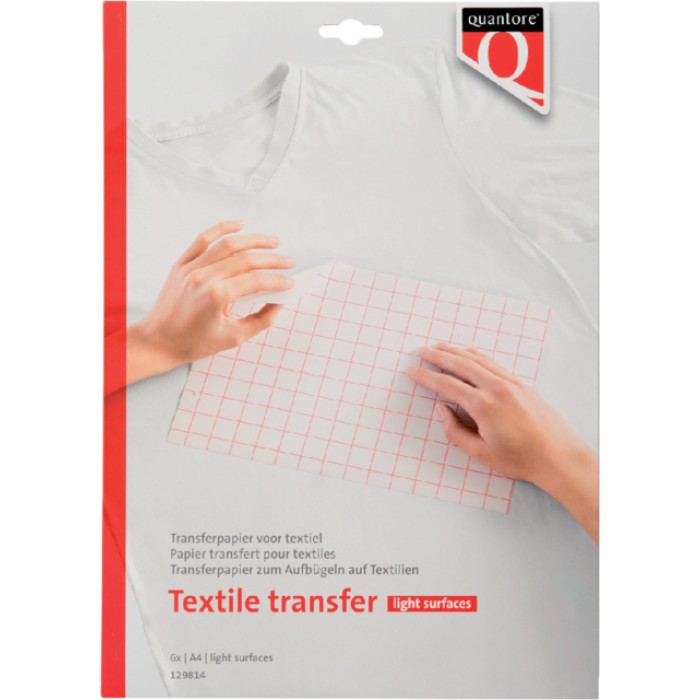 Inkjet transferpapier voor textiel Quantore lichte kleding
