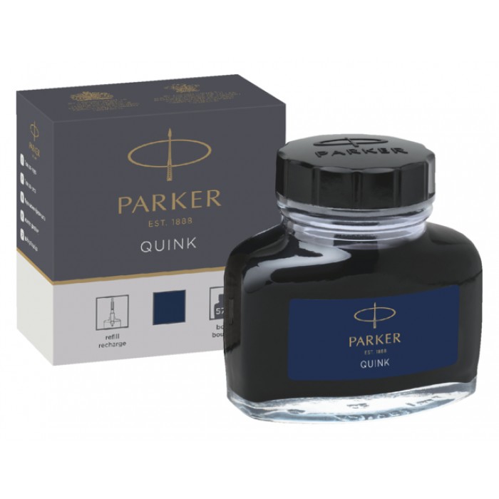 Vulpeninkt Parker Quink permanent 57ml blauw/zwart
