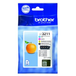 Inktcartridge Brother LC-3211 Zwart + 3 kleuren