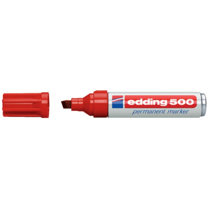 Viltstift edding 500 schuin 2-7mm rood