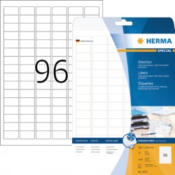 Etiket HERMA 8832 30.5x16.9mm mat wit 2400stuks