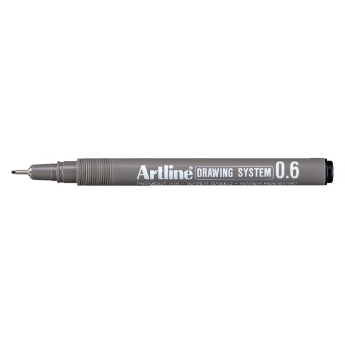 Fineliner Artline technisch technisch 0.6mm zwart