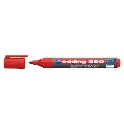 Viltstift edding 360 whiteboard rond rood 3mm