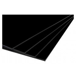Foamboard 50x70cm 2-zijdig 5mm zwart