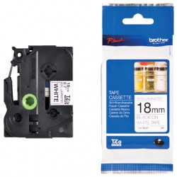 Labeltape Brother P-touch TZE-N241 18mm zwart op wit