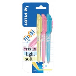 Markeerstift PILOT friXion light soft pastel assorti blister à 3 stuks