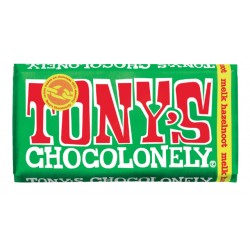 Chocolade Tony's Chocolonely melk hazelnoot reep 180gr