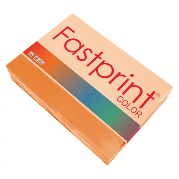 Kopieerpapier Fastprint A4 80gr oranje 500vel