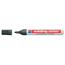 Viltstift edding 3000 rond grijs 1.5-3mm