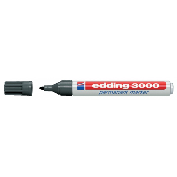 Viltstift edding 3000 rond 1.5-3mm grijs