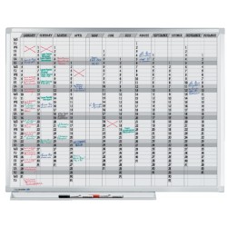 Planbord Legamaster professional jaarplanner hor 90x120cm